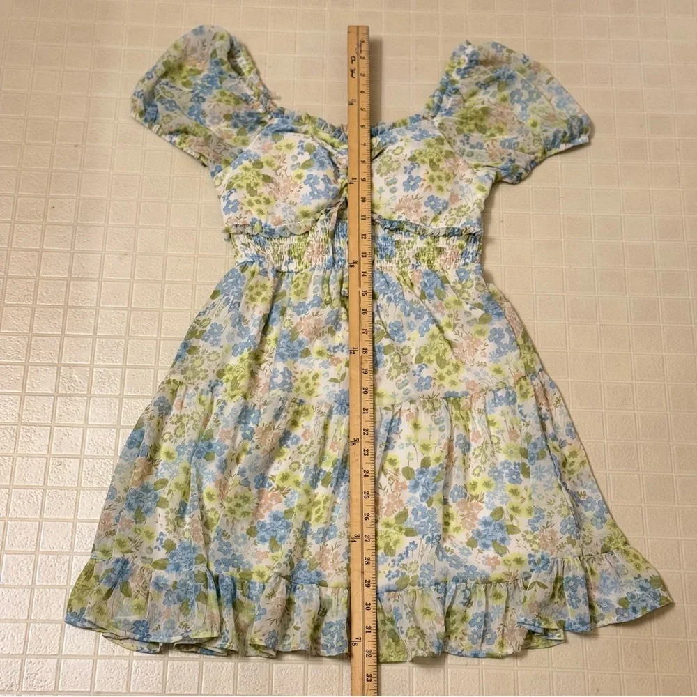 Madden NYC Floral Mini Dress Size S - Picture 4 of 6